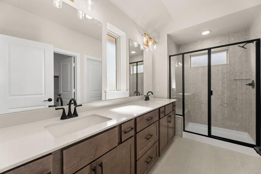 Furnished interior view inside a new home in Garden Collection at Union Park, Little Elm (Image 8).