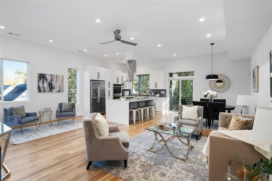 Furnished interior view inside a new home in , Atlanta (Image 4). Furnished interior view inside a new home in , Atlanta (Image 4).