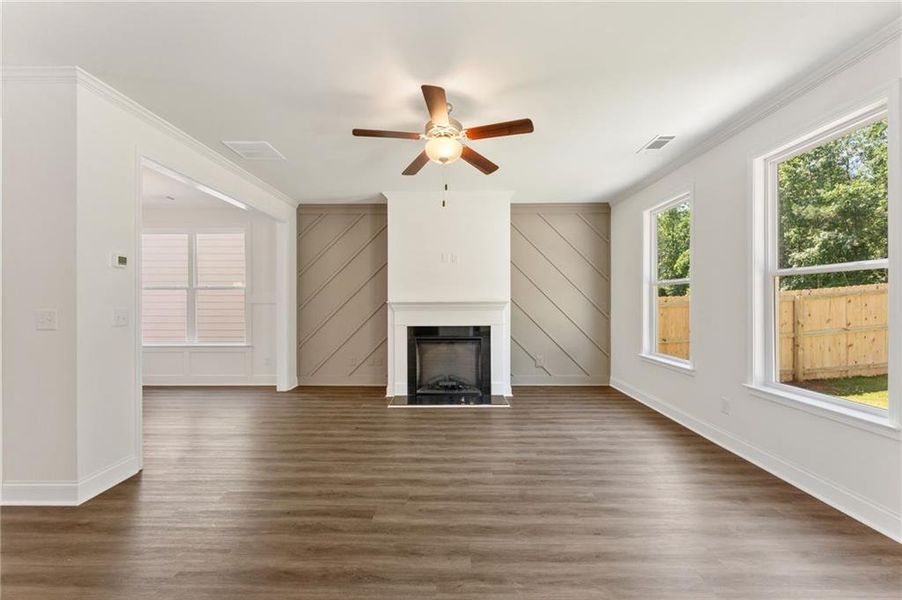 Spacious, unfurnished interior of a new home in Clark Farms, Flowery Branch (Image 29).