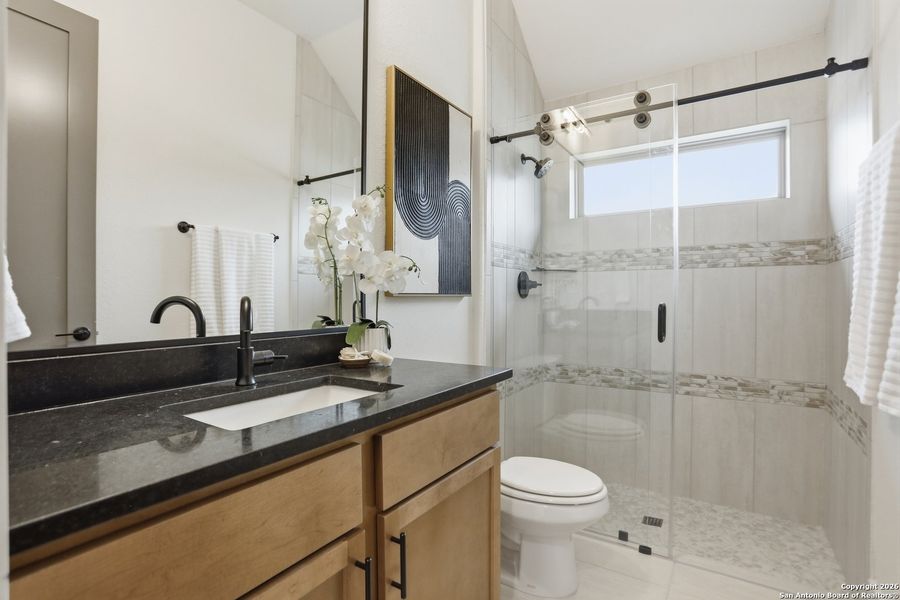 Furnished interior view inside a new home in Kinder Ranch - 70', San Antonio (Image 14).