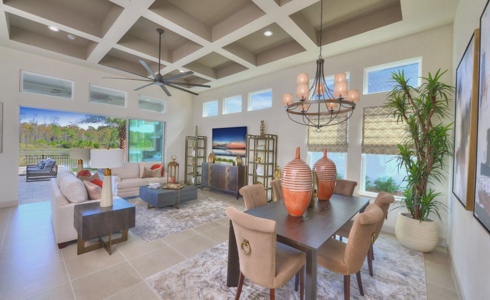 Furnished interior view inside a new home in Mosaic, Daytona Beach (Image 14).