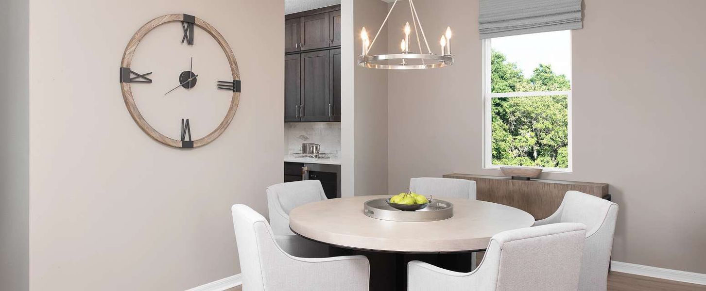 Representative furnished interior of a home built from the Duval by Ashton Woods in Lake Cawood Cove, Windermere (Image 3).