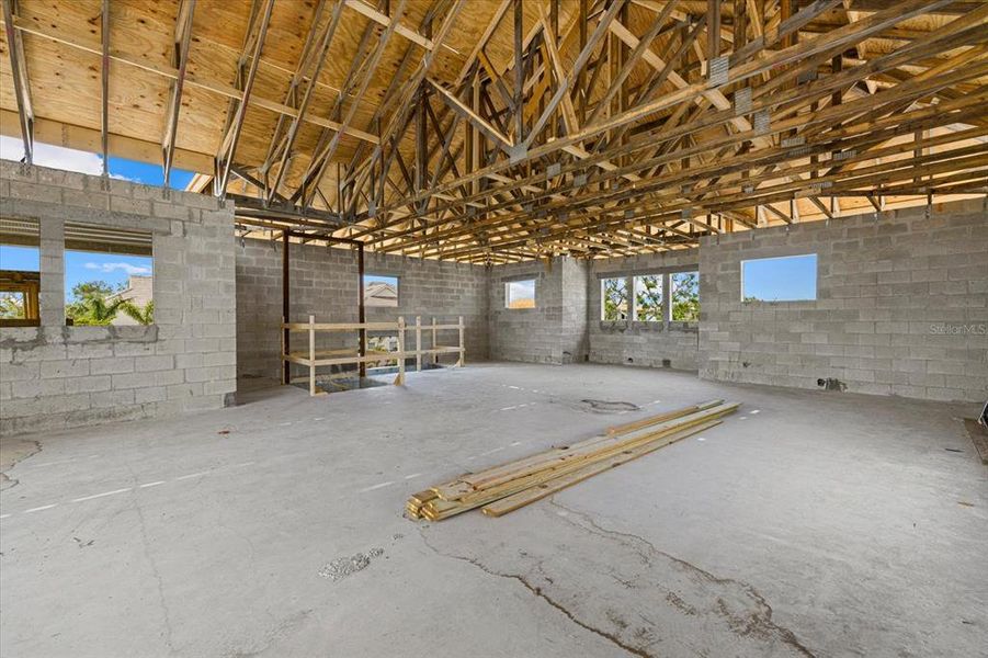 In-progress construction of a new home in , Sarasota, FL (Image 22).