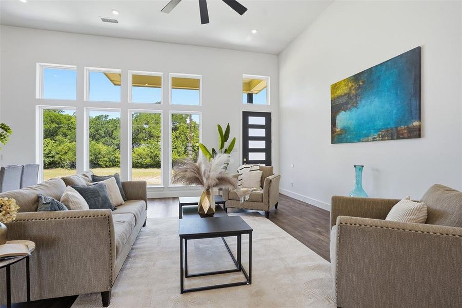 Furnished interior view inside a new home in Pecan Plantation, Granbury (Image 28).