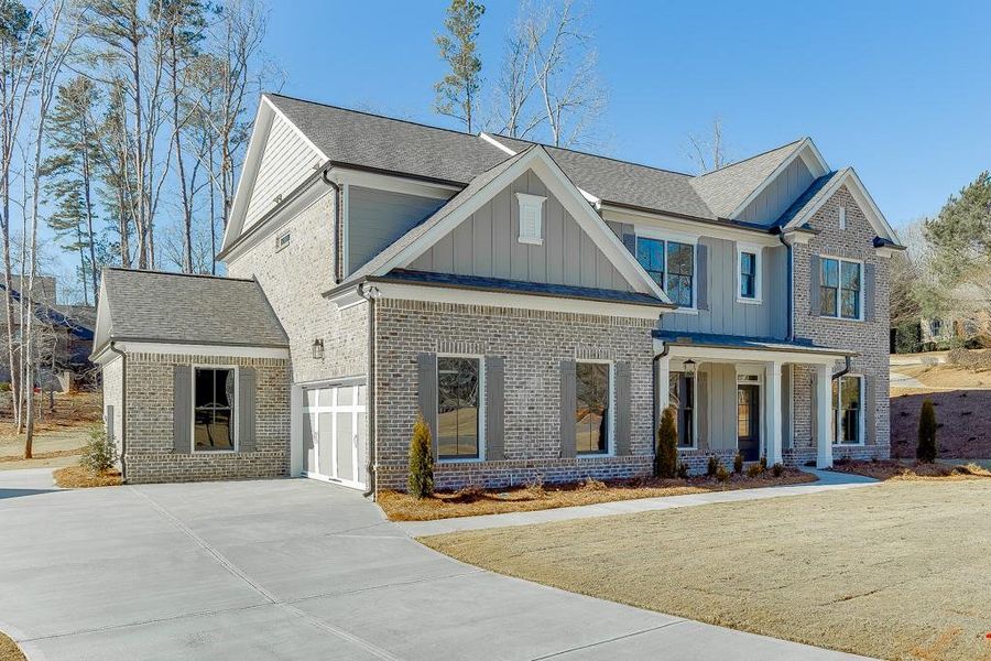 Front exterior of a new home in , Bishop, GA, highlighting curb appeal (Image 28). Front exterior of a new home in , Bishop, GA, highlighting curb appeal (Image 28).