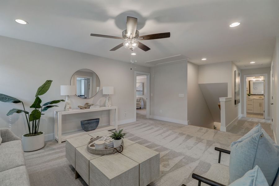 Representative furnished interior of a home built from the Brantley II by Great Southern Homes in Collins Cove, Chapin (Image 61).