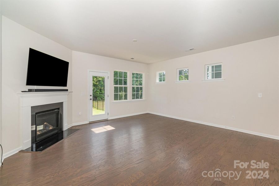 Living Room with door to backyard