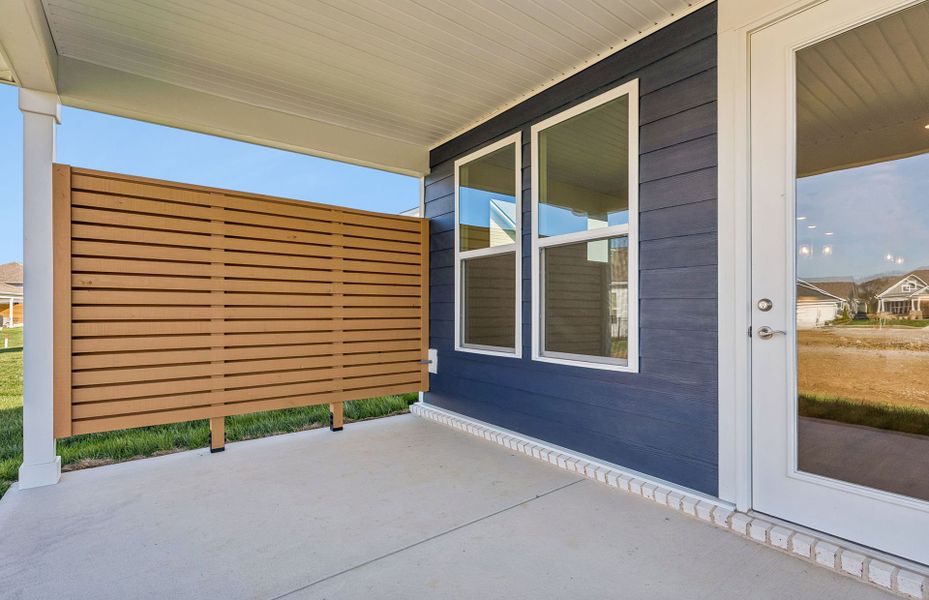 Exterior details and patio area of a home in Del Webb Southern Harmony, Murfreesboro (Image 24).