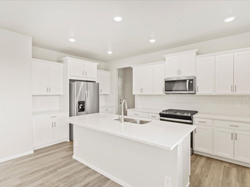 The Chatfield floorplan interior image taken at a Meritage Homes community in Aurora, CO.