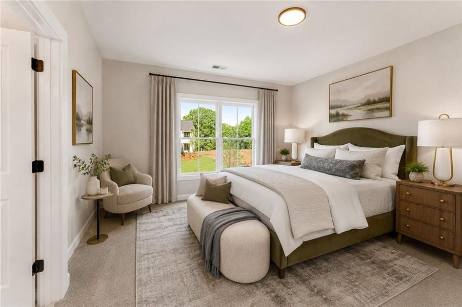 Furnished interior view inside a new home in The Tillery, Marietta (Image 18).