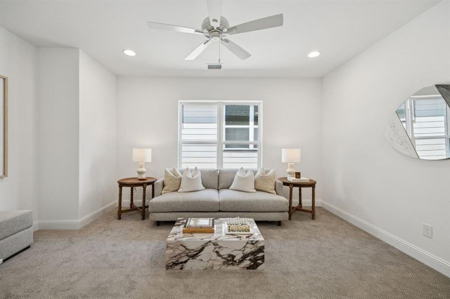 Furnished interior view inside a new home in , Dallas (Image 17). Furnished interior view inside a new home in , Dallas (Image 17).