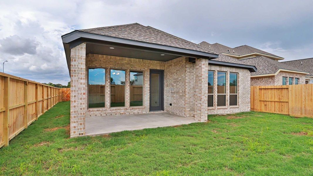 Exterior details and patio area of a home in Valencia, Manvel (Image 3). Exterior details and patio area of a home in Valencia, Manvel (Image 3).