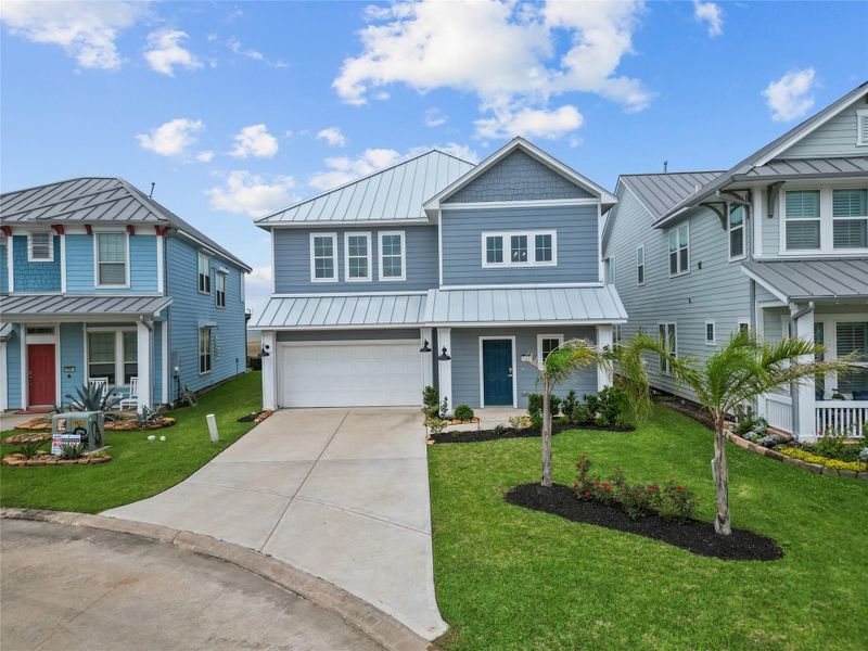 Front exterior of a new home in , Texas City, TX, highlighting curb appeal (Image 18).