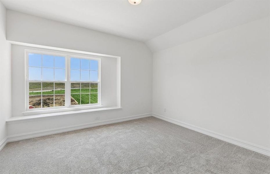 Secondary bedroom with large window