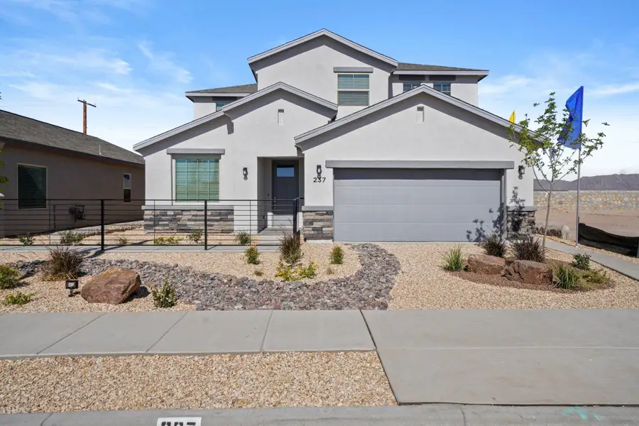 Representative exterior photo of a completed home built from the Capitan by Hakes Brothers in Hillside Park, El Paso, TX (Image 2).
