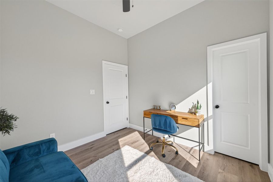 Additional bedroom view emphasizing abundant natural light, contemporary finishes, and thoughtfully placed windows that enhance the home’s open, elevated feel.