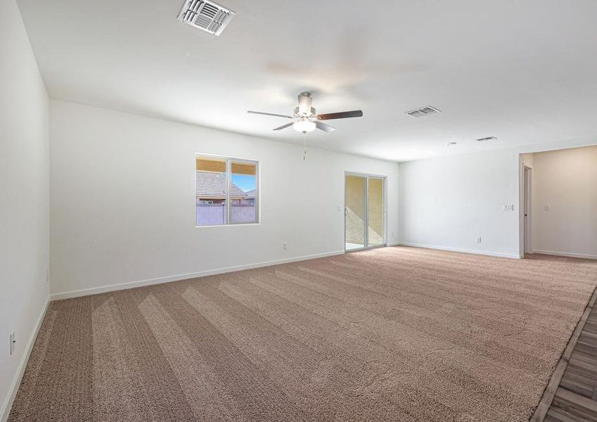 Enjoy time with family in this spacious, open family room.