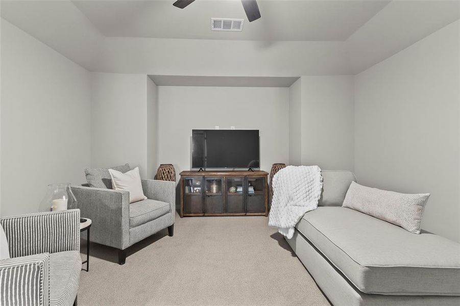 Furnished interior view inside a new home in Trinity Falls, McKinney (Image 17).