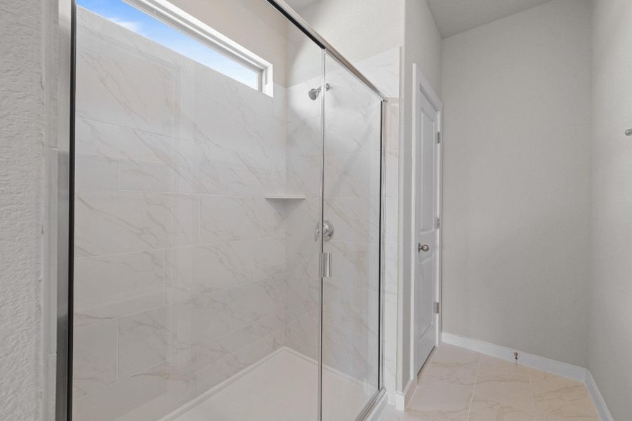 Walk-in shower in Primary Bath