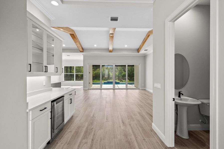 Representative furnished interior of a home built from the Weston Signature by GHO Homes in High Pointe, Vero Beach (Image 18).