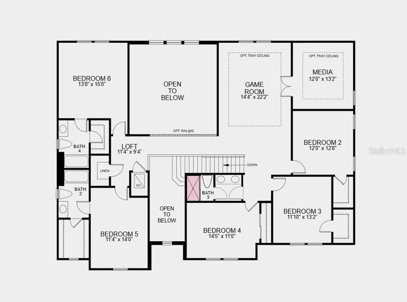 2D floor plan layout of this home in Victoria Lakes, Odessa, FL (Image 4). 2D floor plan layout of this home in Victoria Lakes, Odessa, FL (Image 4).