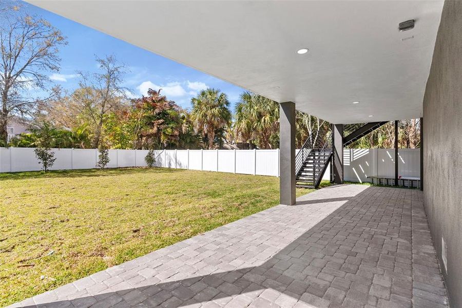 Exterior details and patio area of a home in , Oldsmar (Image 29).
