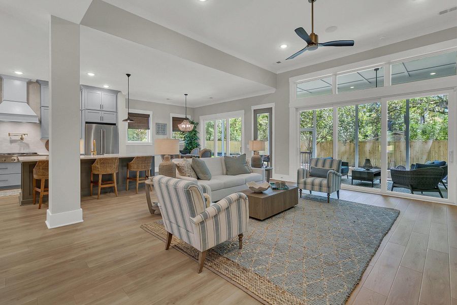 Furnished interior view inside a new home in Hidden Ponds Reserve, Awendaw (Image 27). Furnished interior view inside a new home in Hidden Ponds Reserve, Awendaw (Image 27).