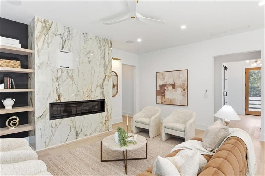 Furnished interior view inside a new home in Aster, Roswell (Image 65).