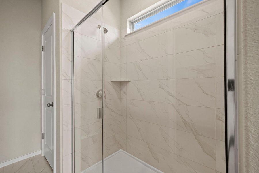 Walk-in shower in Primary Bath