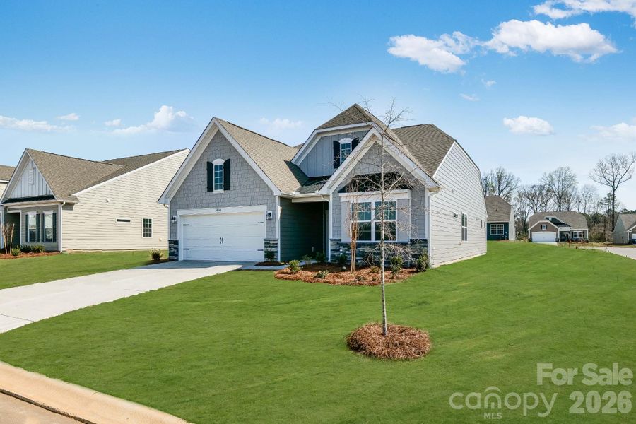 Front exterior of a new home in Roselyn, Lancaster, SC, highlighting curb appeal (Image 2). Front exterior of a new home in Roselyn, Lancaster, SC, highlighting curb appeal (Image 2).