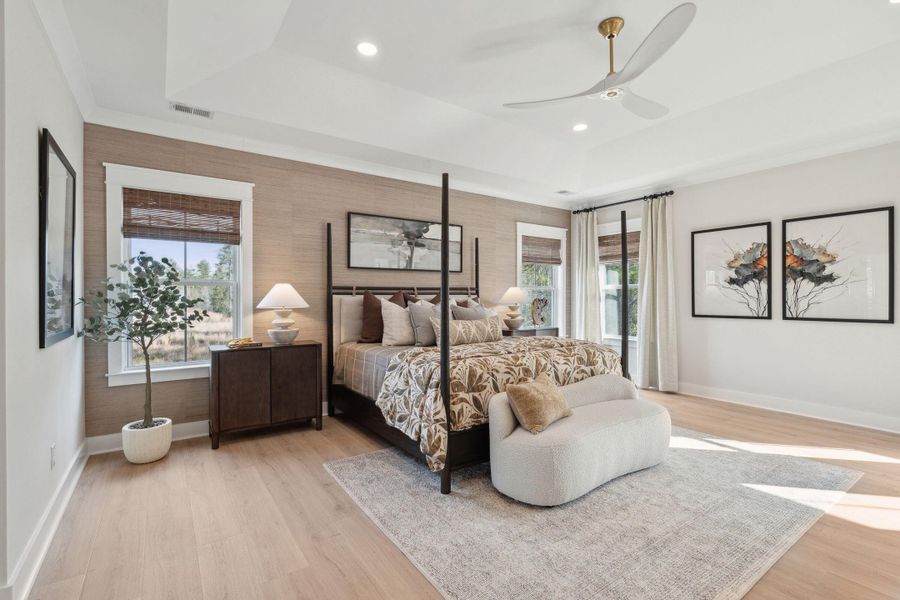 Furnished interior view inside a new home in Tidewater at Lakes of Cane Bay, Summerville (Image 42).