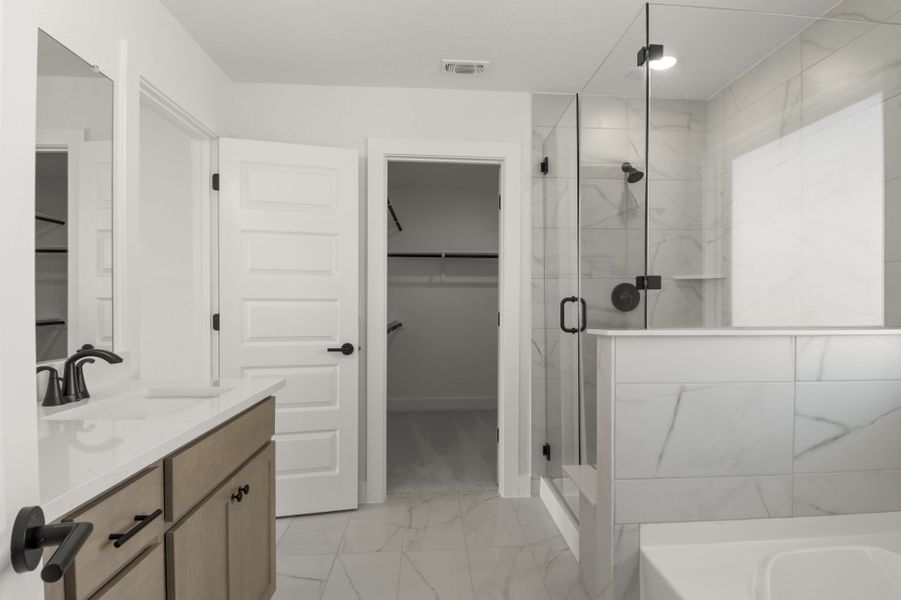 Furnished interior view inside a new home in Easton Park, Austin (Image 14).