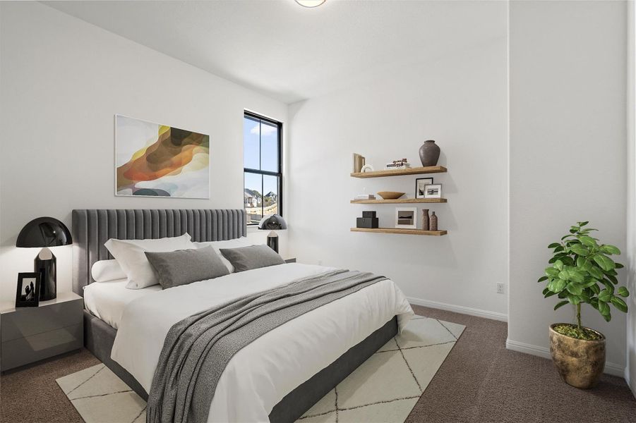 Virtually staged photo