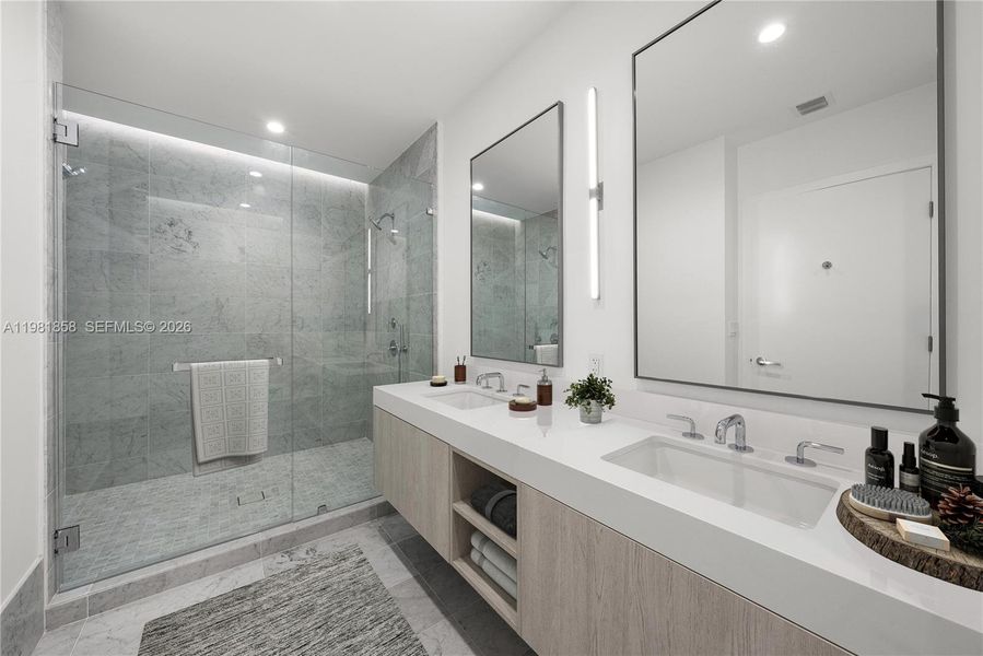 Furnished interior view inside a new home in , Bay Harbor Islands (Image 10).