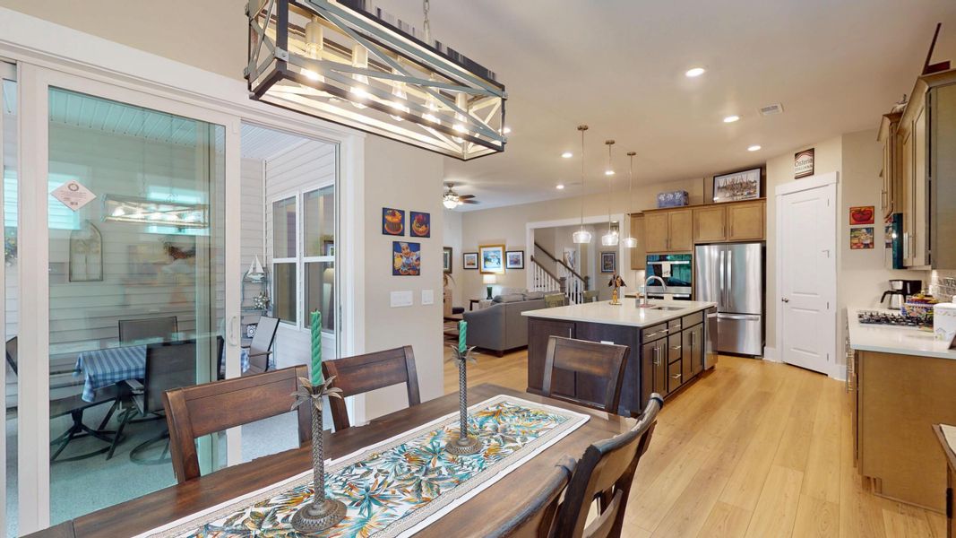 Furnished interior view inside a new home in Summerwind Crossing at Lakes of Cane Bay, Summerville (Image 42).
