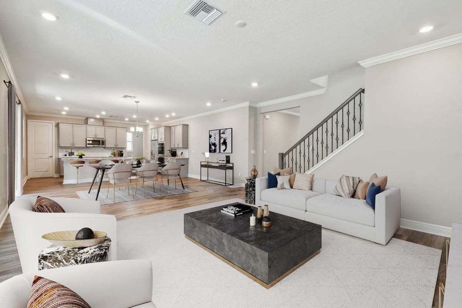Representative furnished interior of a home built from the Sawgrass by William Ryan Homes in The Sanctuary – Royal Collection, Punta Gorda (Image 13).