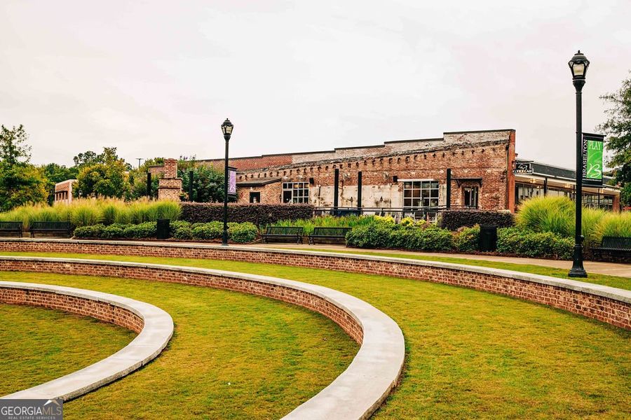 Front exterior of a new home in Rosewood Lake Estates, Hoschton, GA, highlighting curb appeal (Image 46).