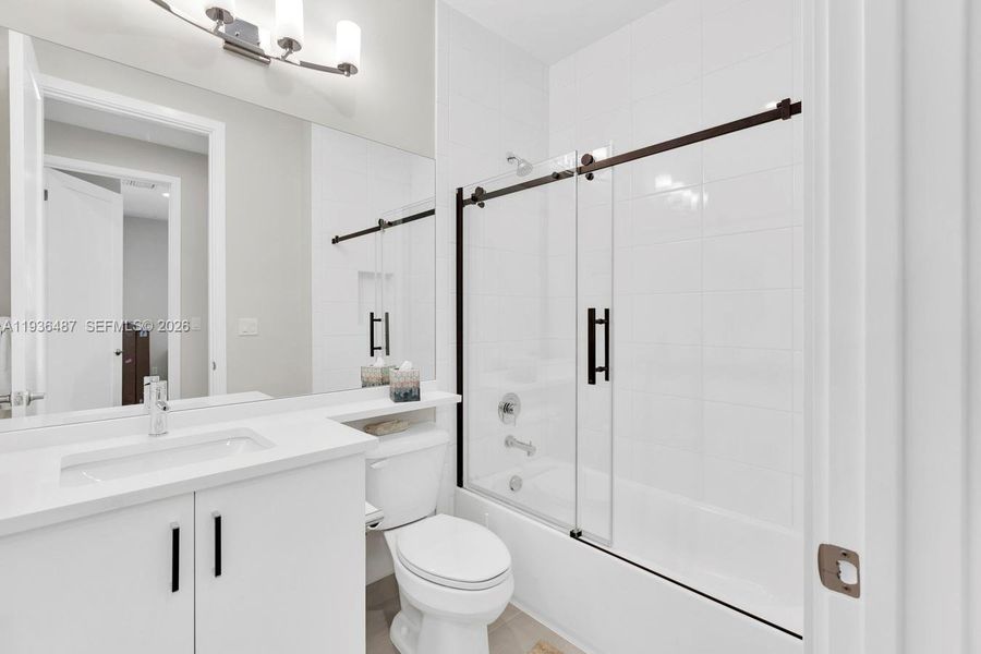 Furnished interior view inside a new home in , Boca Raton (Image 52).