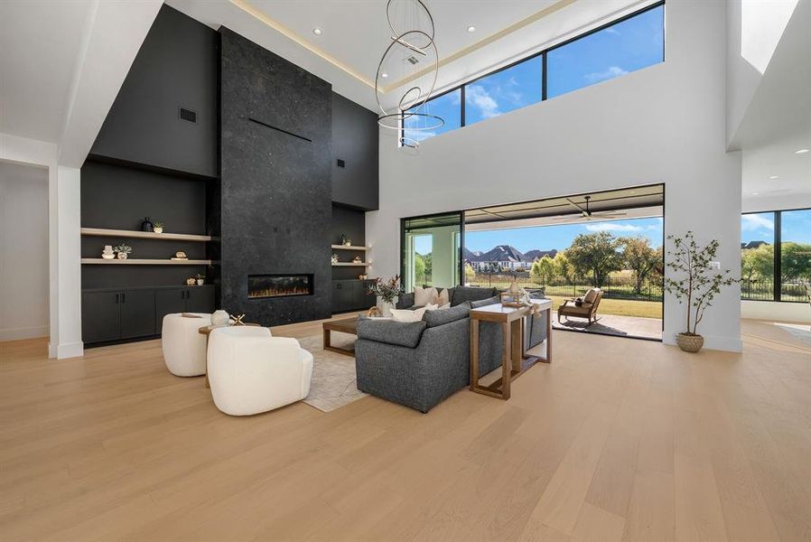 Furnished interior view inside a new home in , Prosper (Image 35).