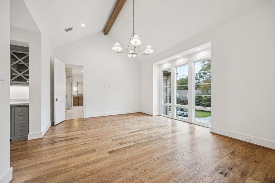 Second view of Primary Bedroom leading into Spa Like bathroom Suite! Second view of Primary Bedroom leading into Spa Like bathroom Suite!