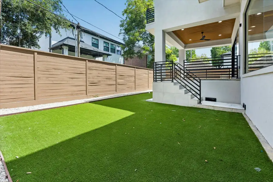Exterior details and patio area of a home in , Houston (Image 4). Exterior details and patio area of a home in , Houston (Image 4).