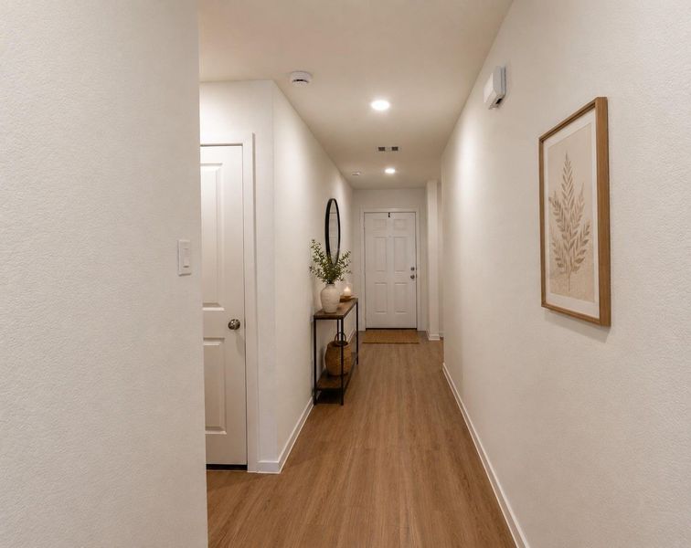 Furnished interior view inside a new home in Samara, League City (Image 9).