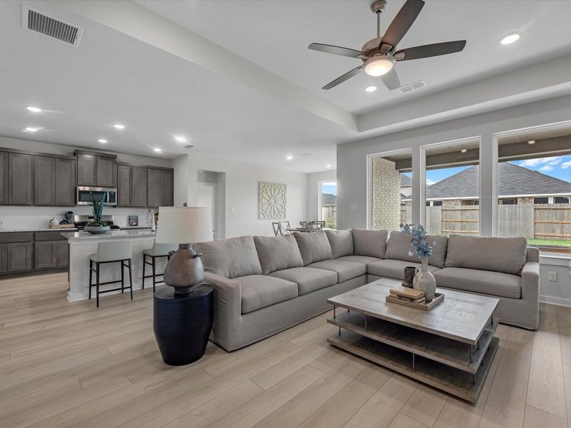 Furnished interior view inside a new home in Mason Woods, Cypress (Image 22).