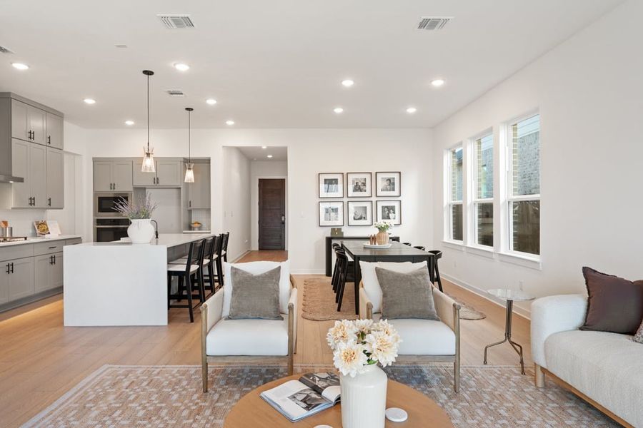 Furnished interior view inside a new home in Arbor Collection at Lariat, Liberty Hill (Image 34).