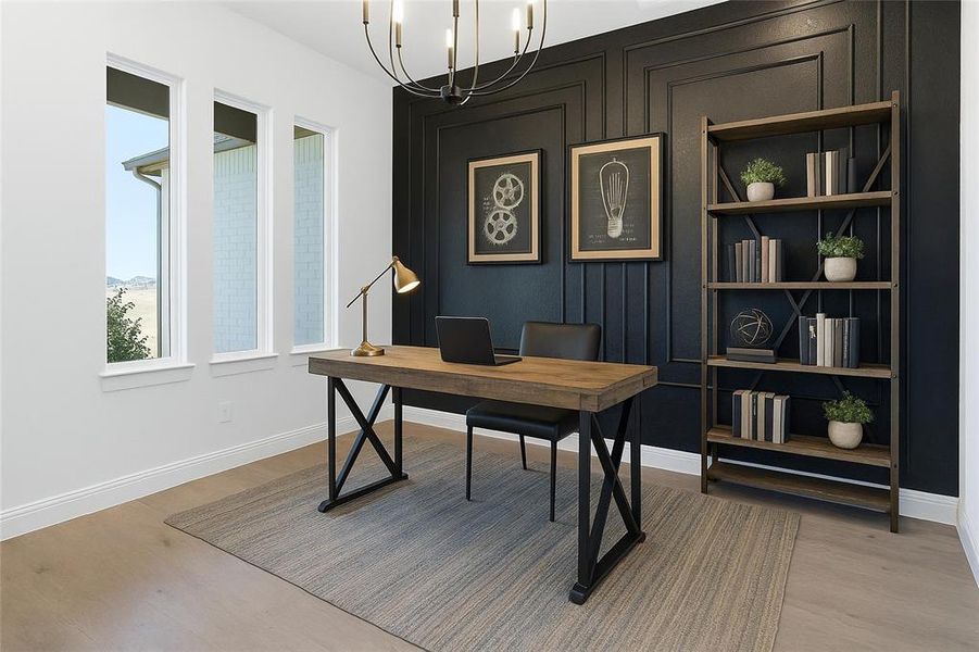 Furnished interior view inside a new home in , Godley (Image 5).