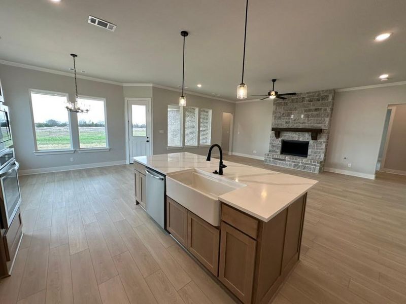 Furnished interior view inside a new home in Fannin Ranch, Leonard (Image 8).