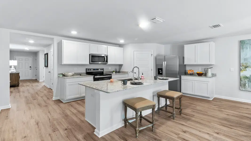 Furnished interior view inside a new home in Wesley Park, Crawfordville (Image 4).