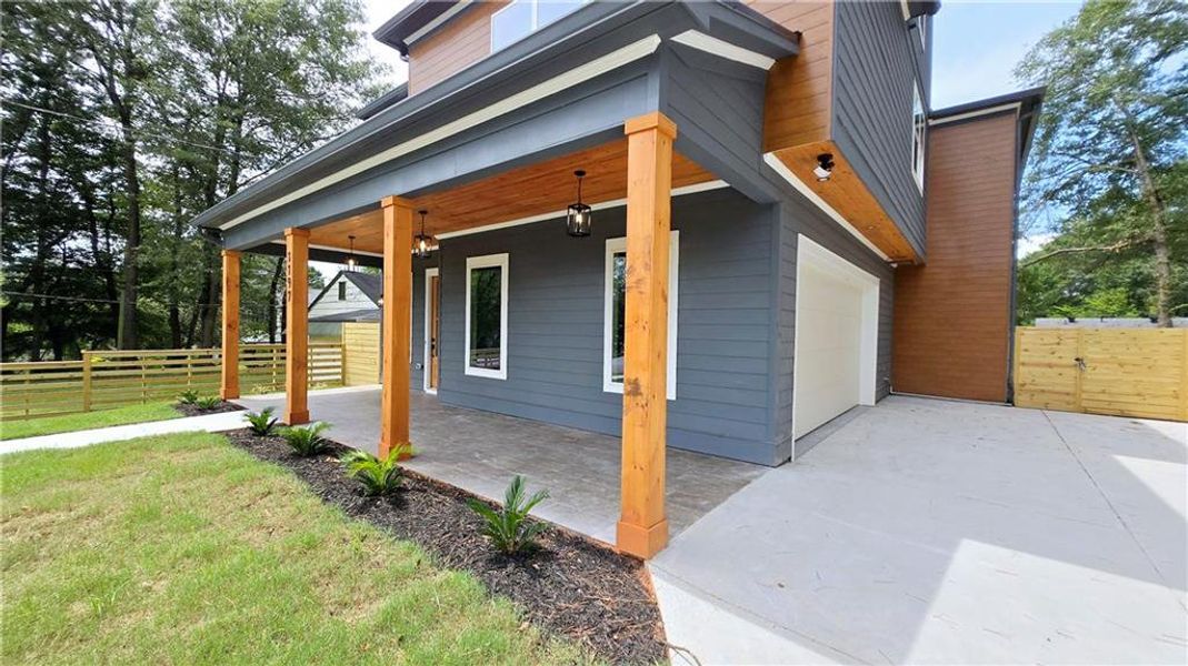 Front exterior of a new home in , Atlanta, GA, highlighting curb appeal (Image 24). Front exterior of a new home in , Atlanta, GA, highlighting curb appeal (Image 24).