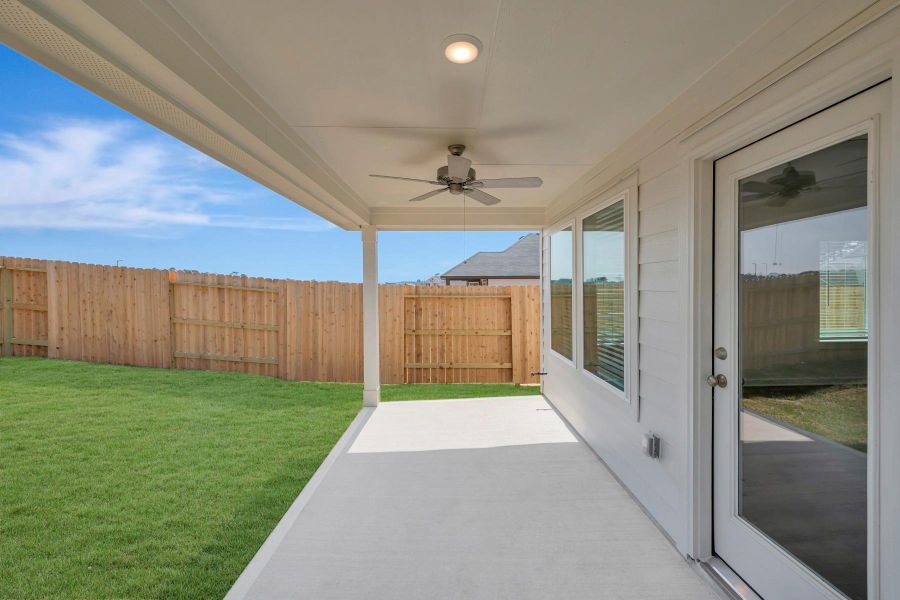 Exterior details and patio area of a home in Lone Star Landing, Montgomery (Image 19).
