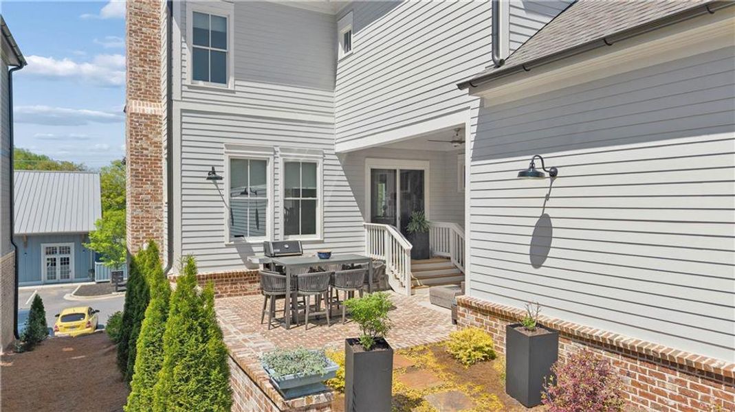 Exterior details and patio area of a home in Crossroads, Milton (Image 27).